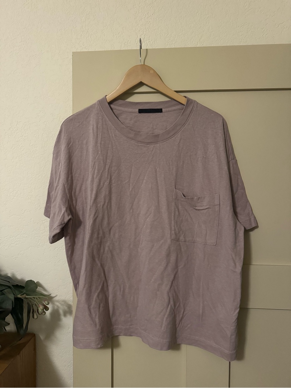Jenni Kayne XL Boxy Pocket Front Tee Top Shirt